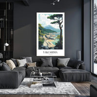 Yakushima Coastal Beauty Modern Travel Poster PosterGoat