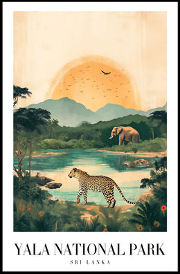 Yala National Park Wildlife Adventure National Park Poster PosterGoat