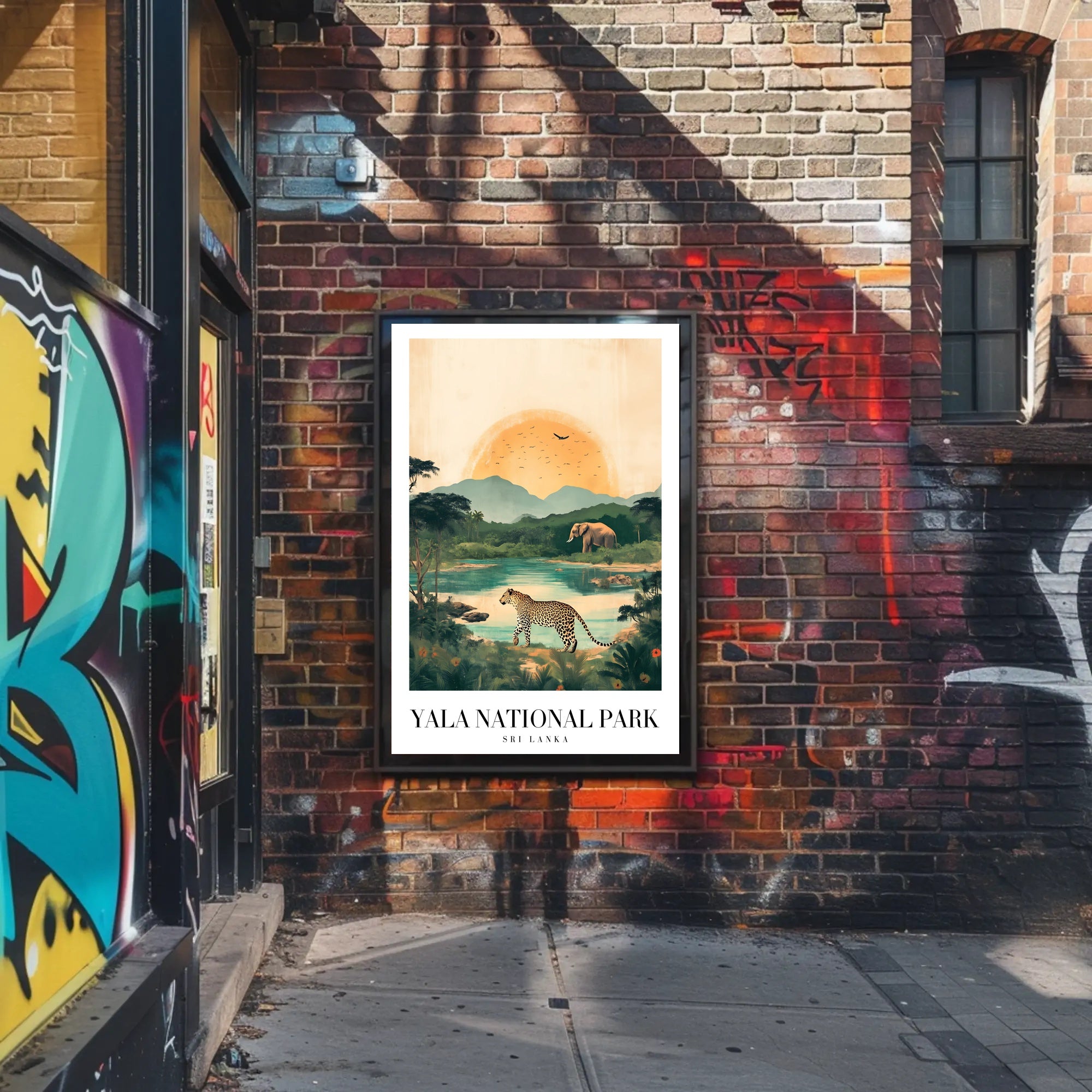Yala National Park Wildlife Adventure National Park Poster PosterGoat
