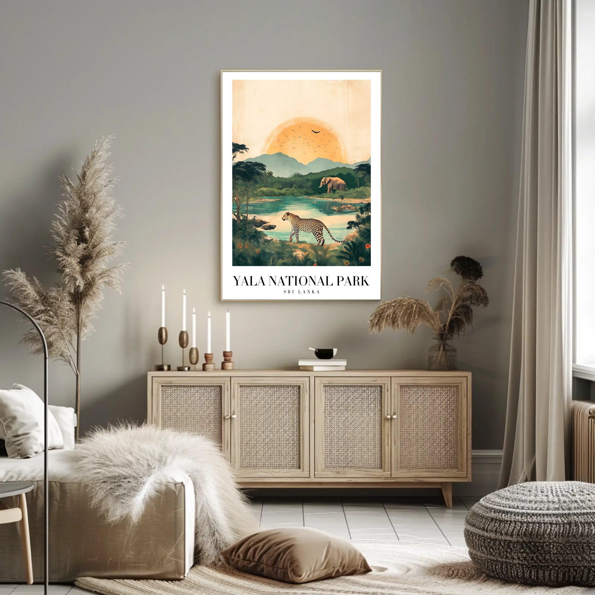 Yala National Park Wildlife Adventure National Park Poster PosterGoat