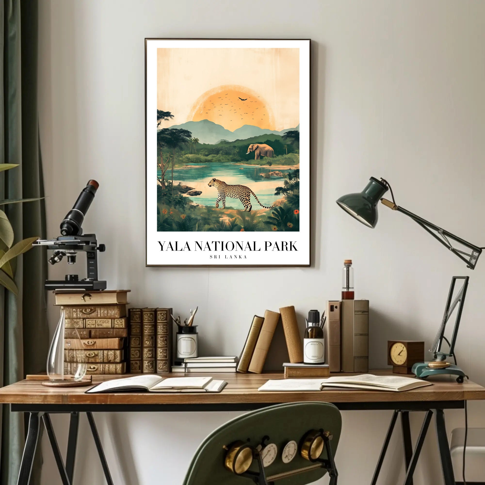 Yala National Park Wildlife Adventure National Park Poster PosterGoat