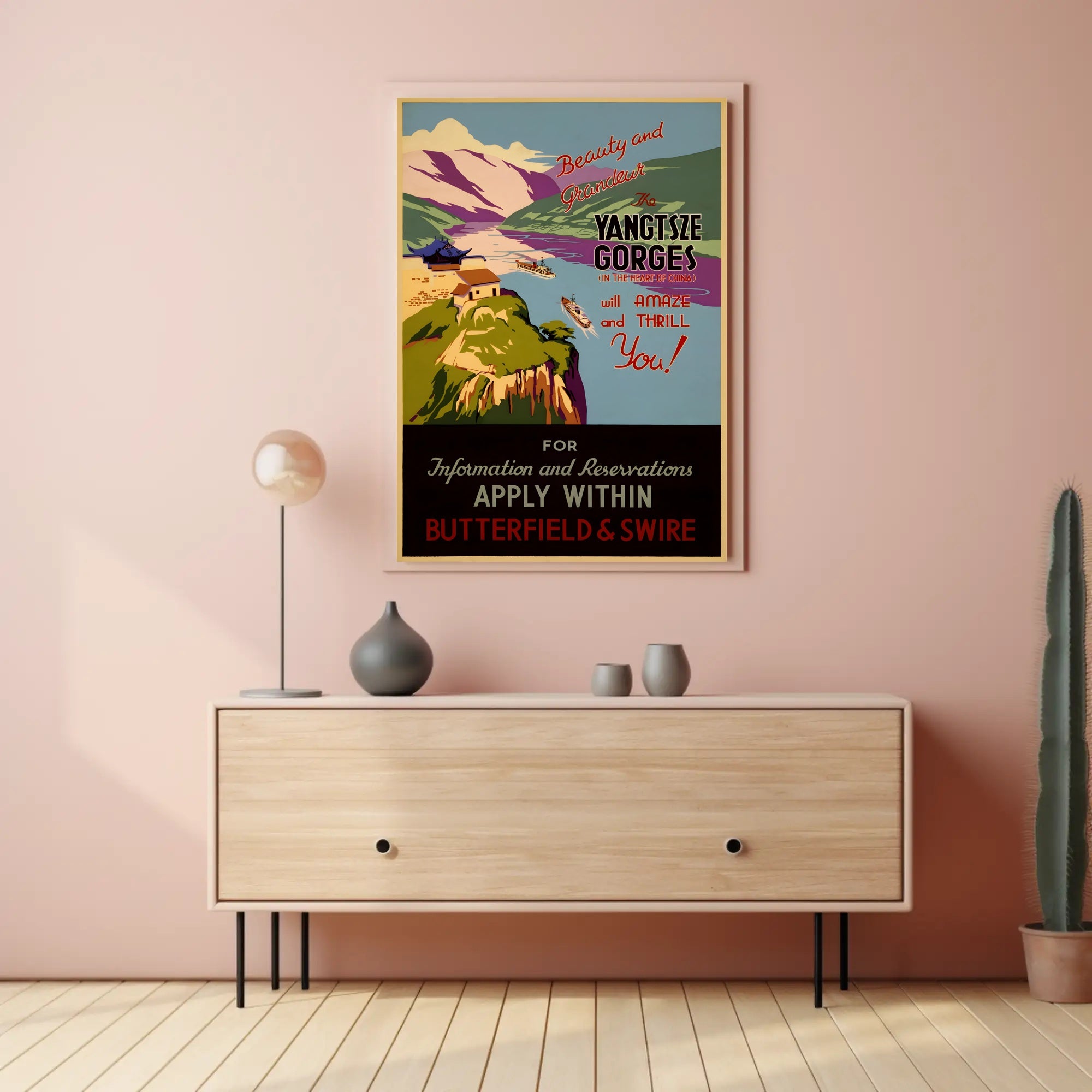 Yangtze Gorges Scenic Adventure Travel Poster PosterGoat