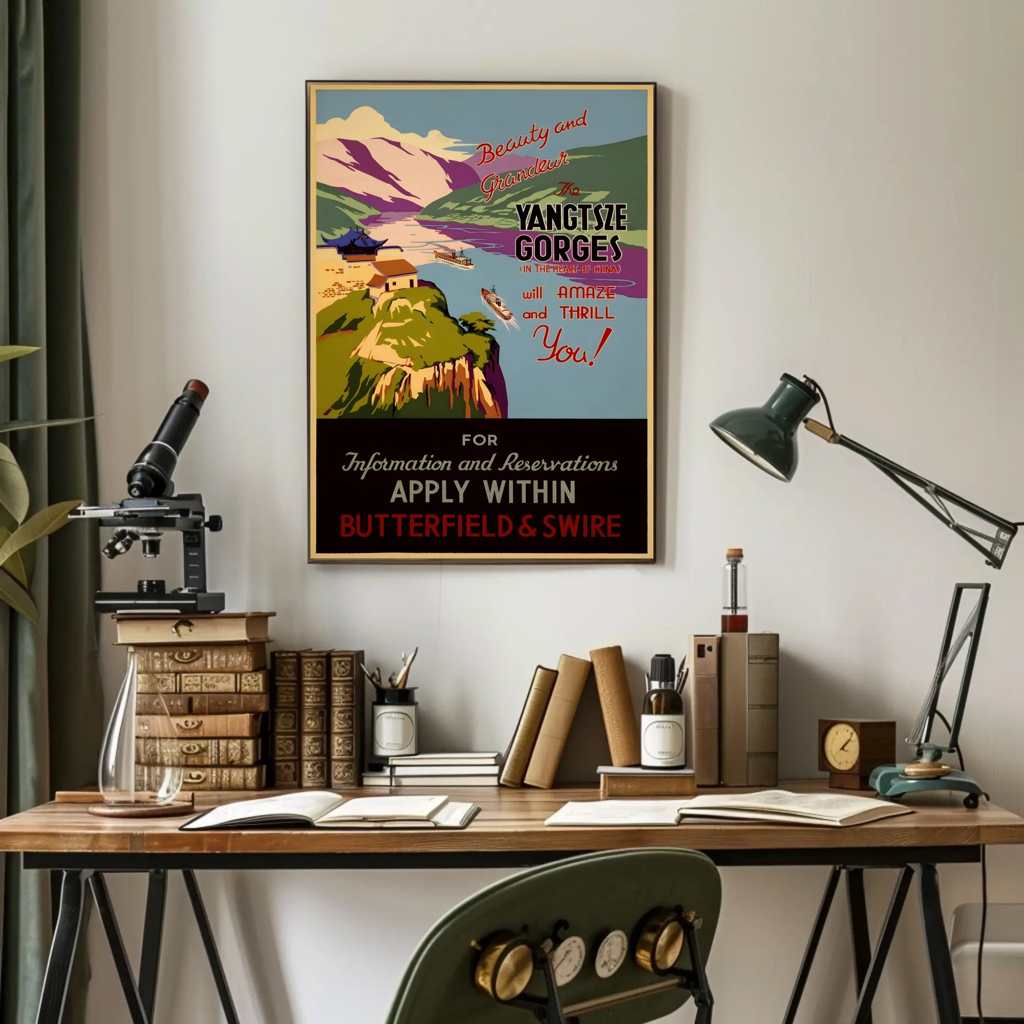 Yangtze Gorges Scenic Adventure Travel Poster PosterGoat
