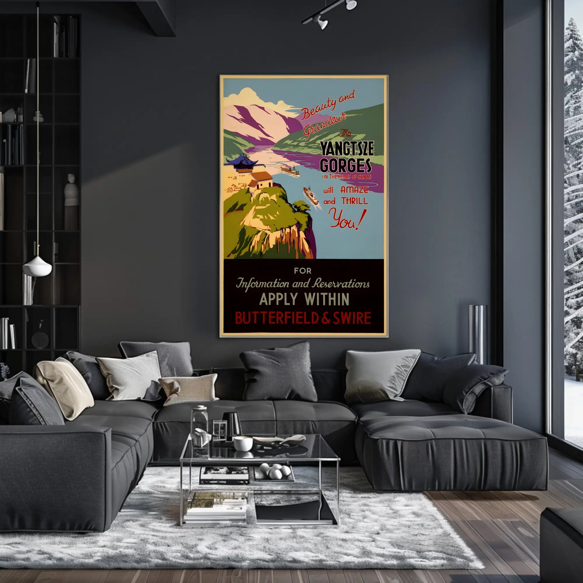 Yangtze Gorges Scenic Adventure Travel Poster PosterGoat