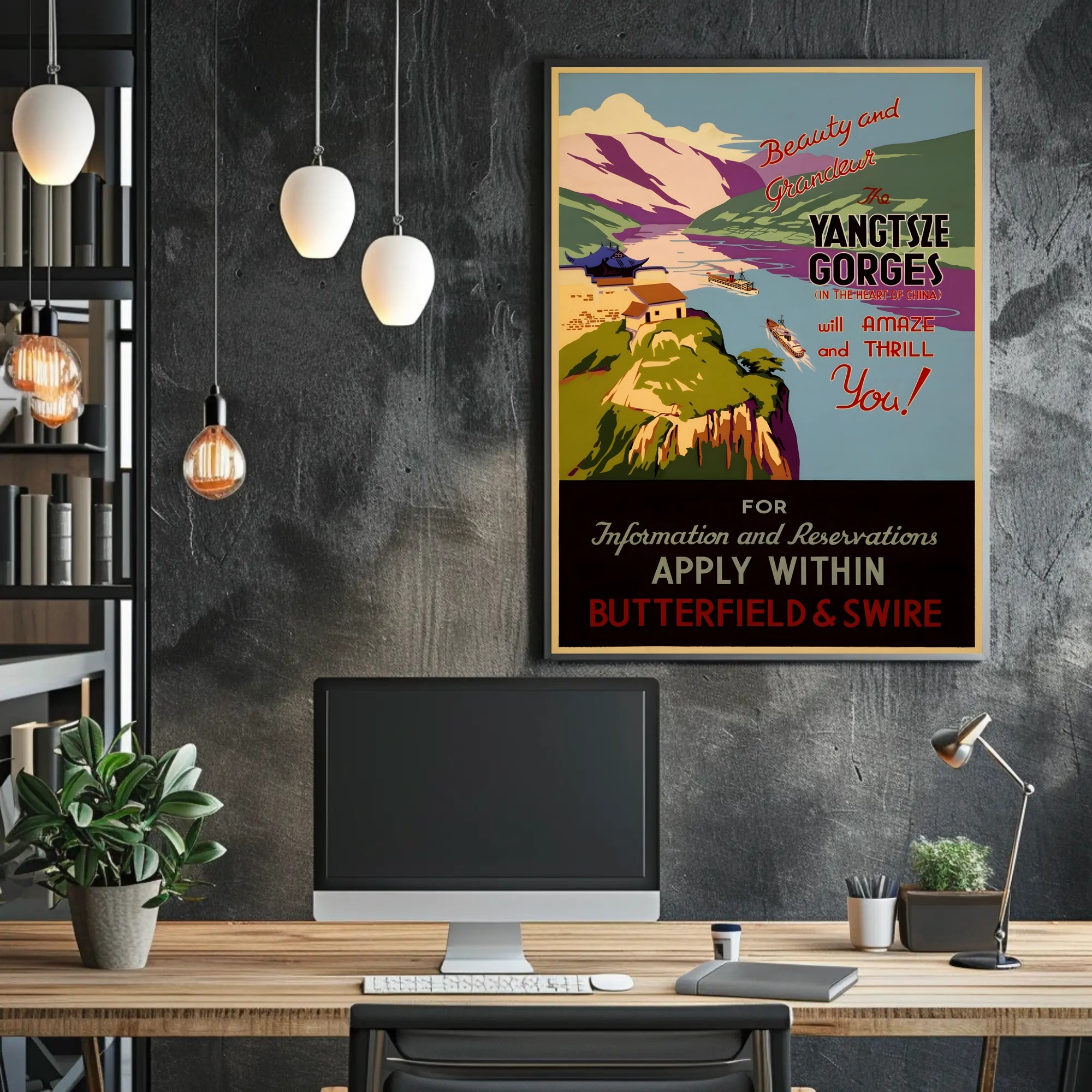 Yangtze Gorges Scenic Adventure Travel Poster PosterGoat