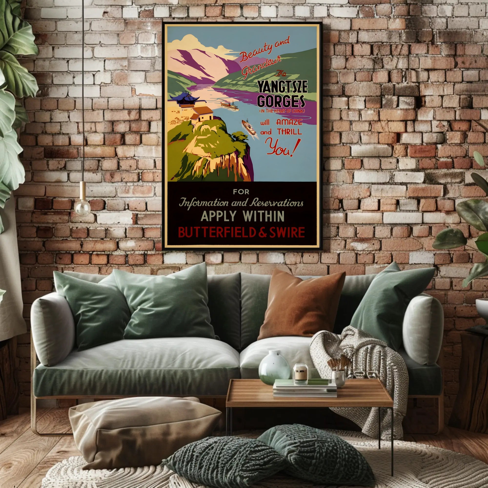 Yangtze Gorges Scenic Adventure Travel Poster PosterGoat