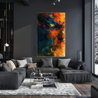 Yellow Eye Abstract Art Poster - Abstract or Artistic Poster PosterGoat