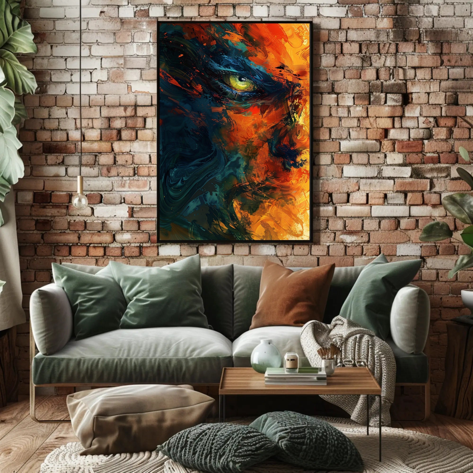 Yellow Eye Abstract Art Poster - Abstract or Artistic Poster PosterGoat