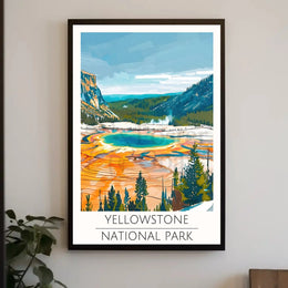Yellowstone Grand Prismatic Spring National Park Poster PosterGoat
