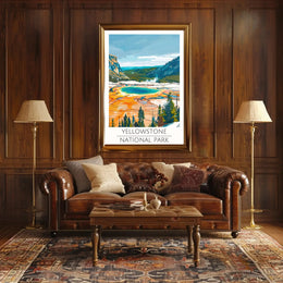 Yellowstone Grand Prismatic Spring National Park Poster PosterGoat