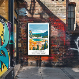Yellowstone Grand Prismatic Spring National Park Poster PosterGoat
