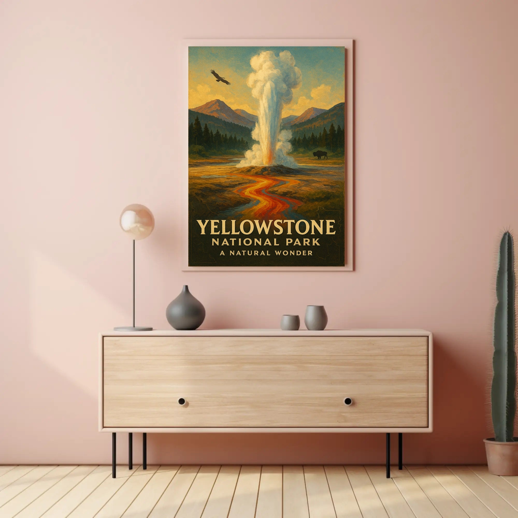 Yellowstone National Park A Natural Wonder Poster PosterGoat