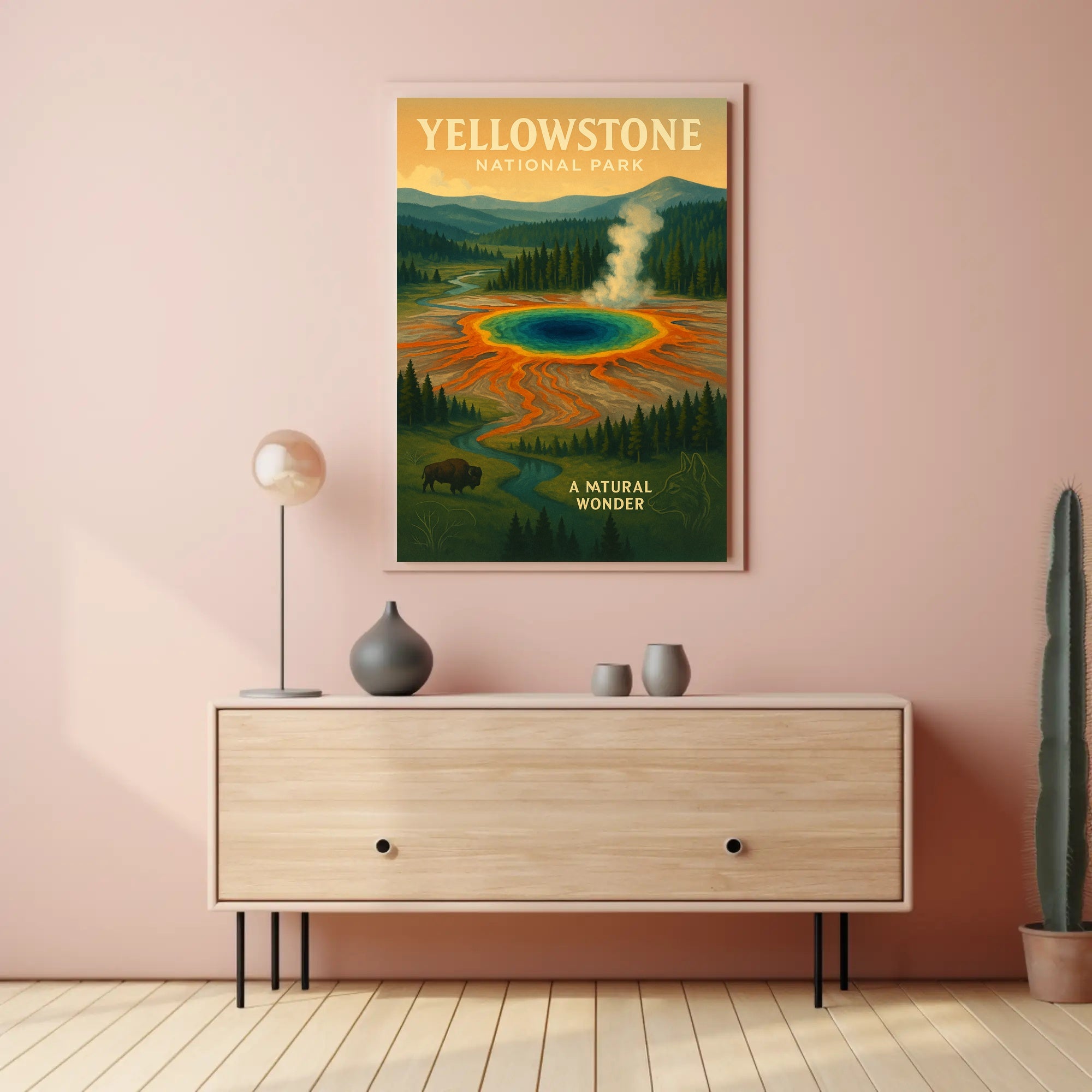 Yellowstone National Park A Natural Wonder Poster PosterGoat