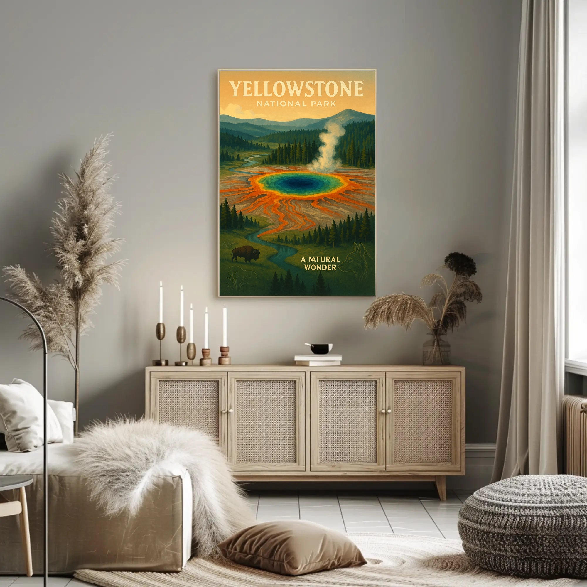Yellowstone National Park A Natural Wonder Poster PosterGoat