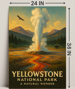 Yellowstone National Park A Natural Wonder Poster PosterGoat
