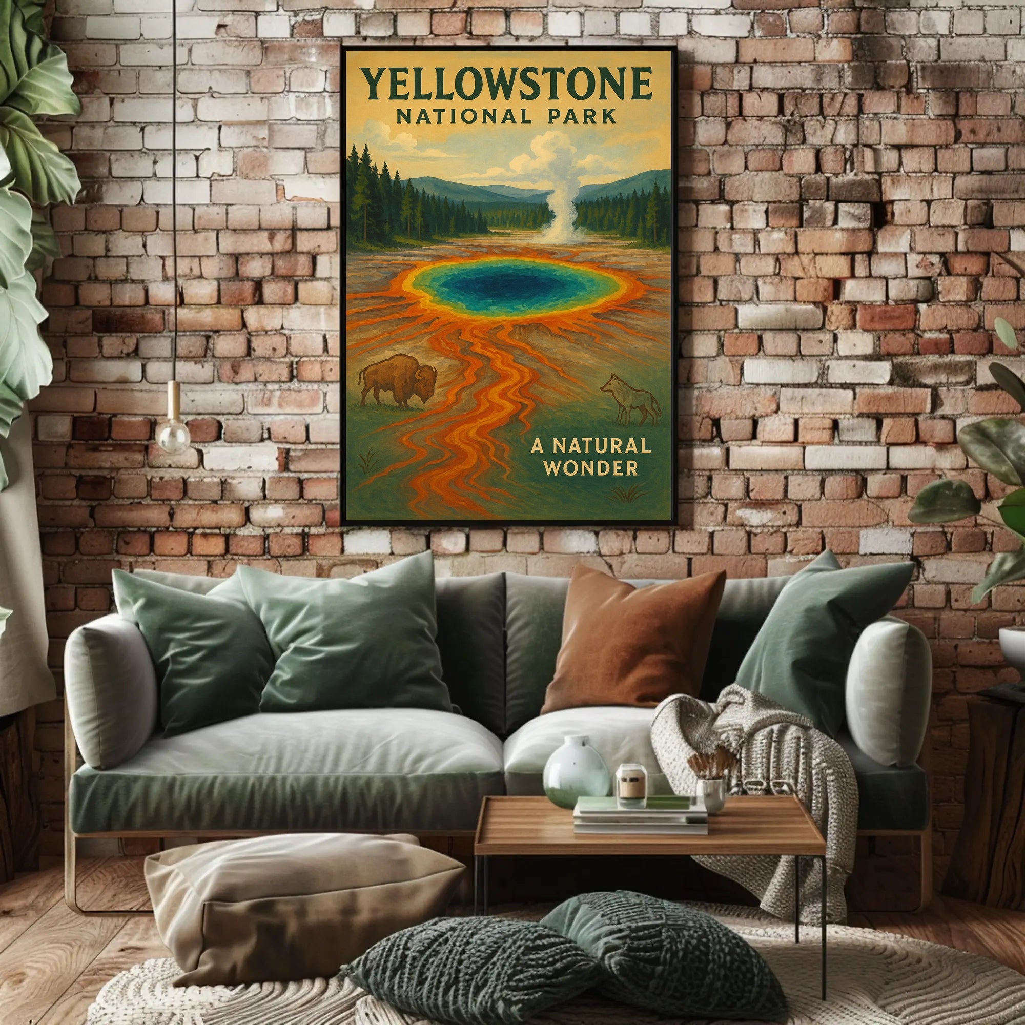 Yellowstone National Park A Natural Wonder Poster PosterGoat
