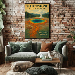 Yellowstone National Park A Natural Wonder Poster PosterGoat