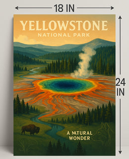 Yellowstone National Park A Natural Wonder Poster PosterGoat