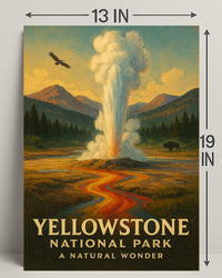 Yellowstone National Park A Natural Wonder Poster PosterGoat