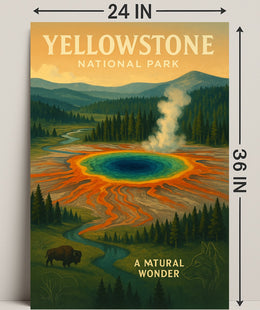 Yellowstone National Park A Natural Wonder Poster PosterGoat