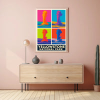 Yellowstone National Park Colorful Eruptions Poster PosterGoat