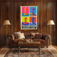 Yellowstone National Park Colorful Eruptions Poster PosterGoat