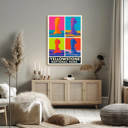 Yellowstone National Park Colorful Eruptions Poster PosterGoat
