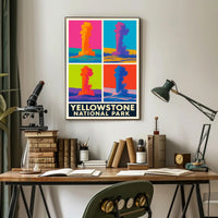Yellowstone National Park Colorful Eruptions Poster PosterGoat