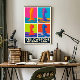 Yellowstone National Park Colorful Eruptions Poster PosterGoat