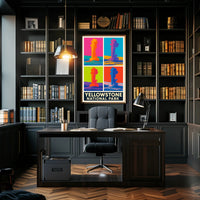 Yellowstone National Park Colorful Eruptions Poster PosterGoat
