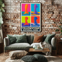 Yellowstone National Park Colorful Eruptions Poster PosterGoat