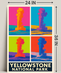 Yellowstone National Park Colorful Eruptions Poster PosterGoat