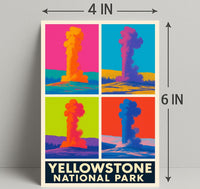 Yellowstone National Park Colorful Eruptions Poster PosterGoat