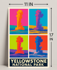 Yellowstone National Park Colorful Eruptions Poster PosterGoat