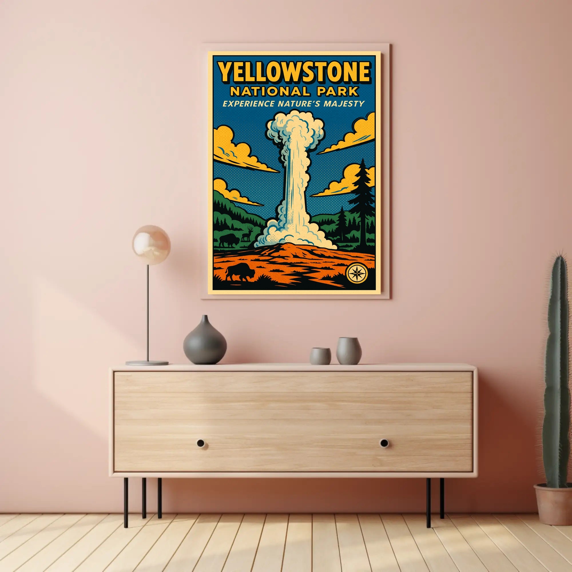 Yellowstone National Park Experience Natures Majesty Poster PosterGoat