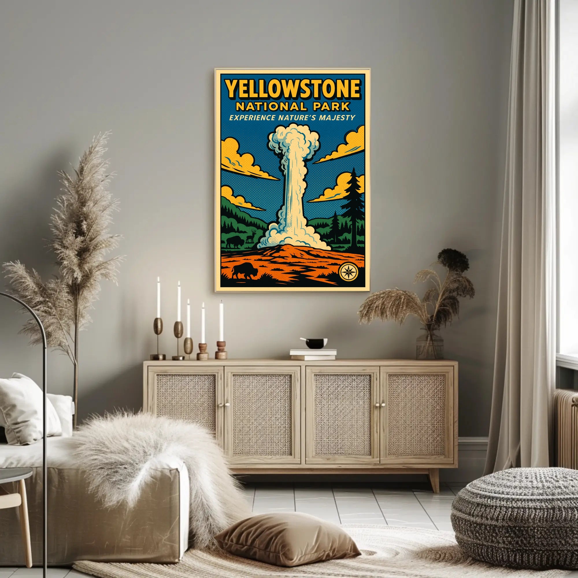 Yellowstone National Park Experience Natures Majesty Poster PosterGoat