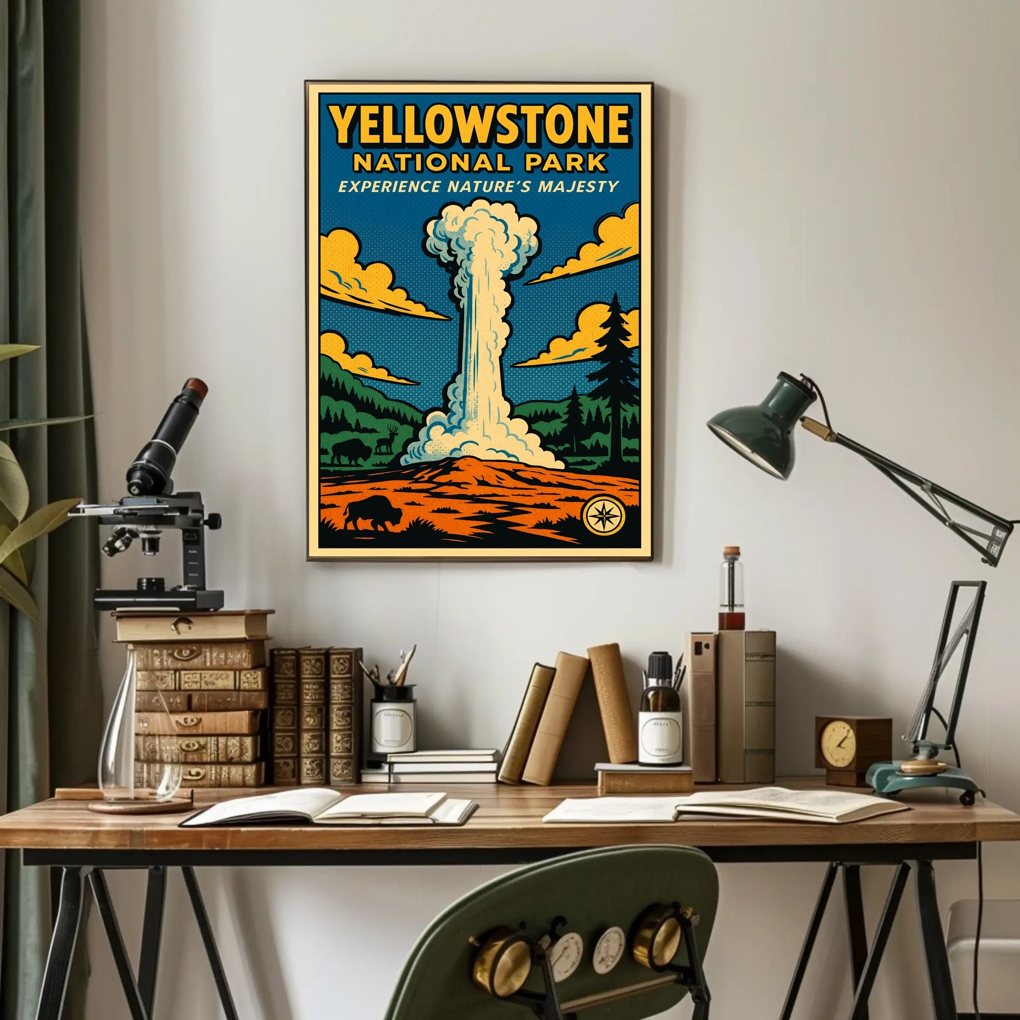 Yellowstone National Park Experience Natures Majesty Poster PosterGoat
