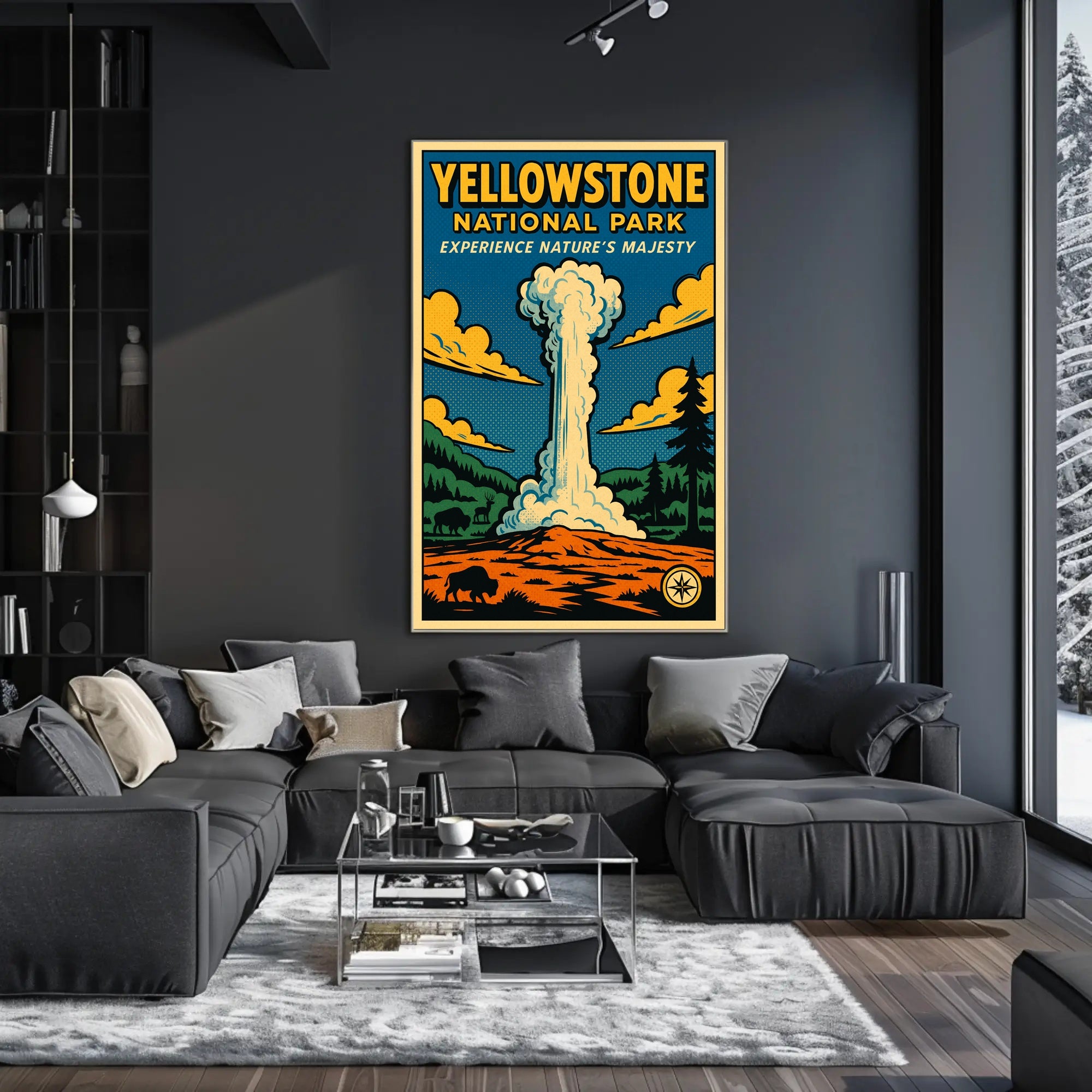 Yellowstone National Park Experience Natures Majesty Poster PosterGoat