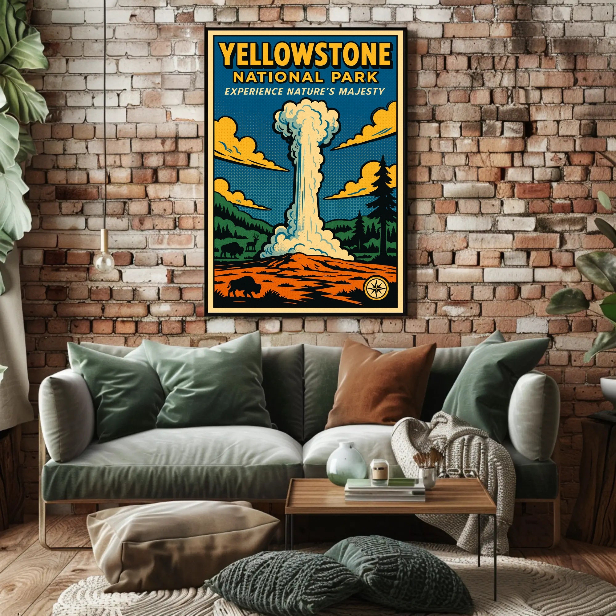 Yellowstone National Park Experience Natures Majesty Poster PosterGoat