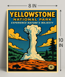 Yellowstone National Park Experience Natures Majesty Poster PosterGoat