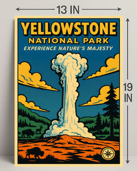 Yellowstone National Park Experience Natures Majesty Poster PosterGoat