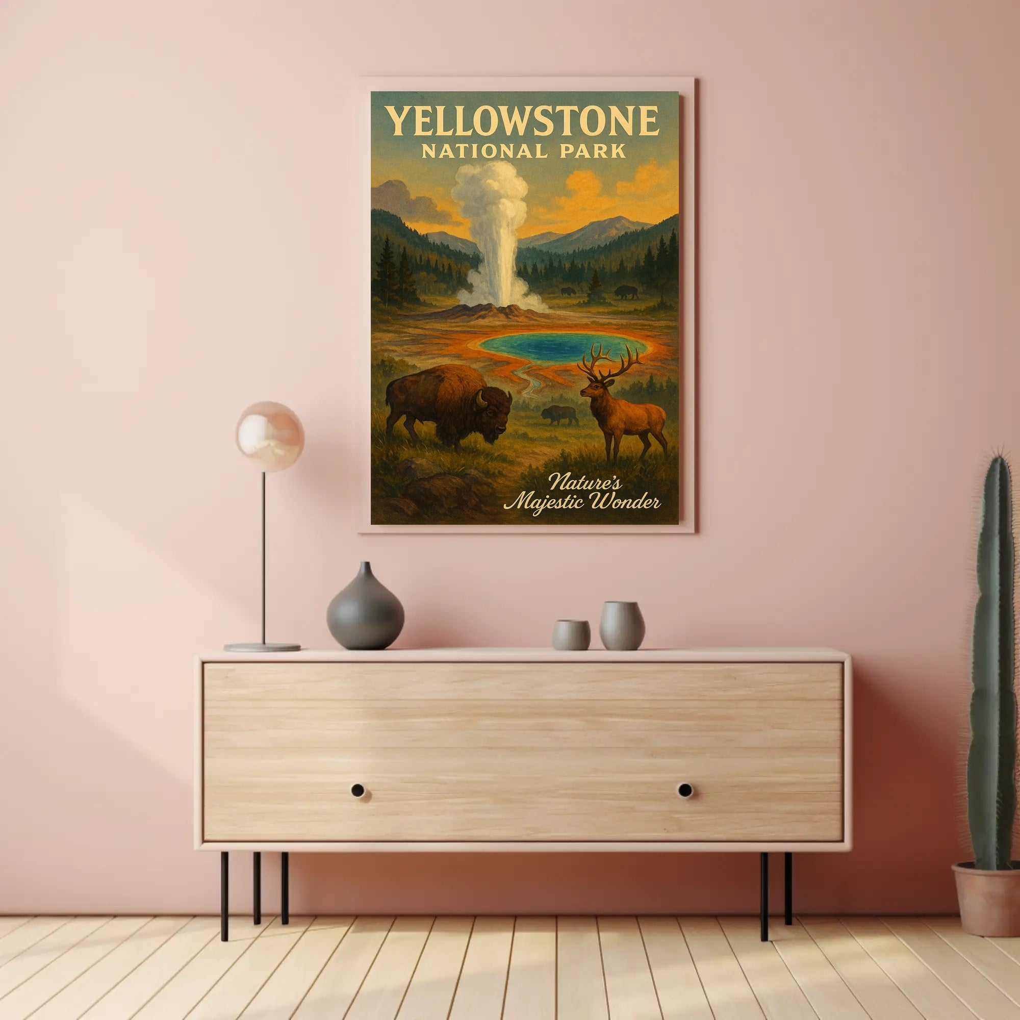 Yellowstone National Park Natures Majestic Wonder Poster PosterGoat