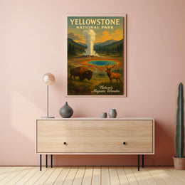 Yellowstone National Park Natures Majestic Wonder Poster PosterGoat