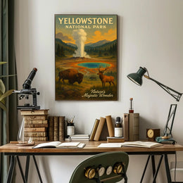 Yellowstone National Park Natures Majestic Wonder Poster PosterGoat