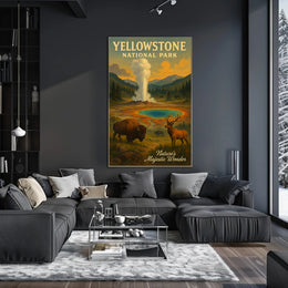 Yellowstone National Park Natures Majestic Wonder Poster PosterGoat