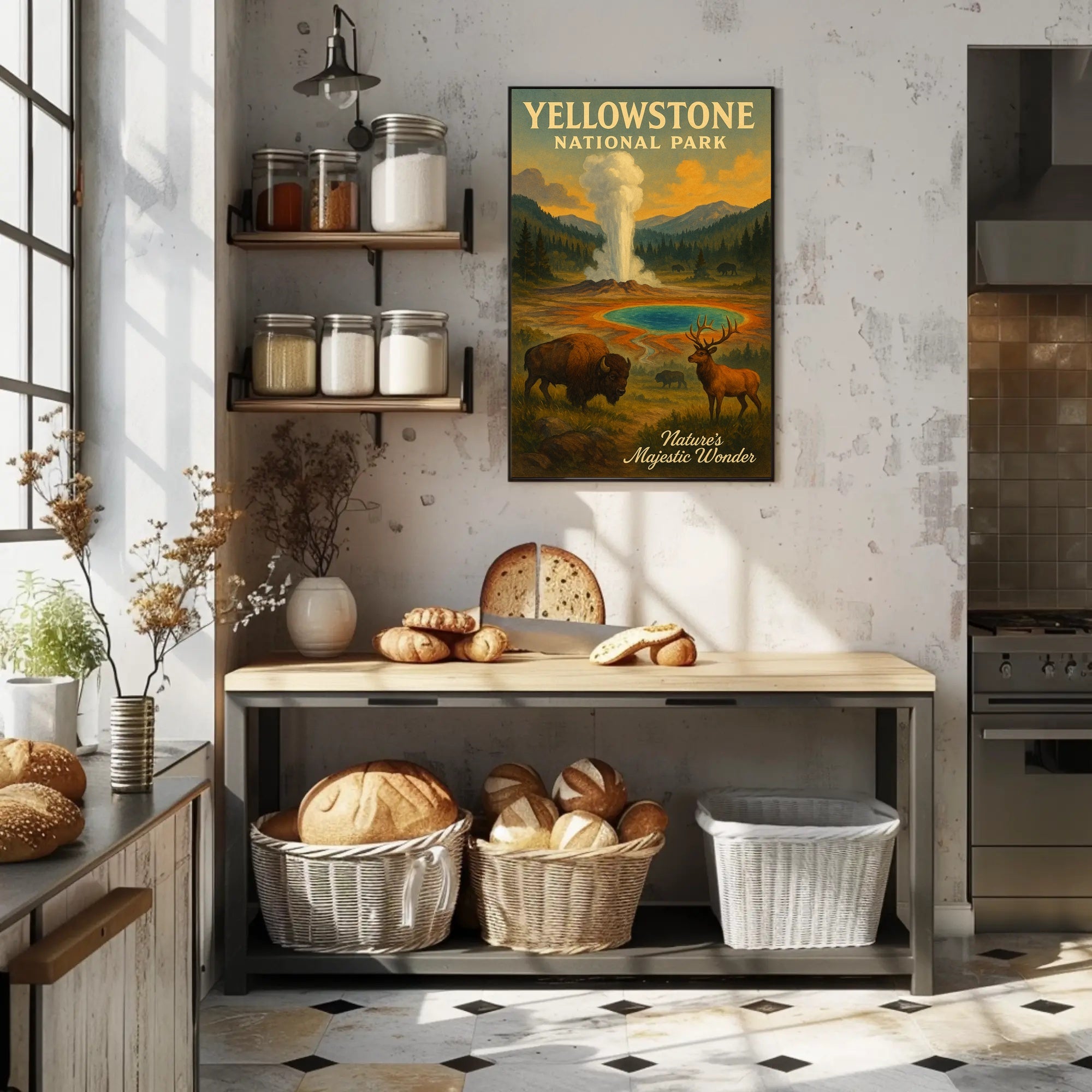 Yellowstone National Park Natures Majestic Wonder Poster PosterGoat