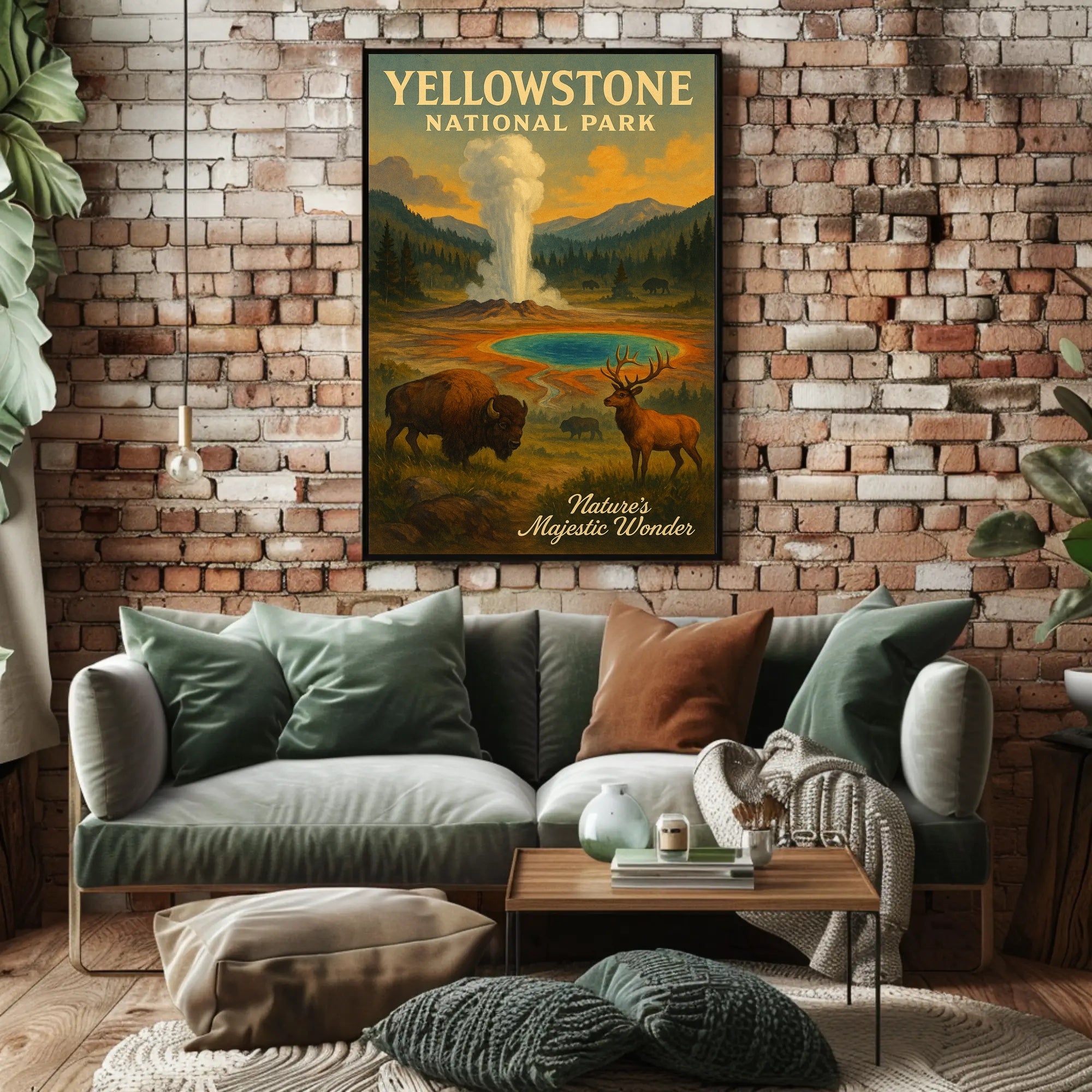 Yellowstone National Park Natures Majestic Wonder Poster PosterGoat