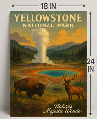 Yellowstone National Park Natures Majestic Wonder Poster PosterGoat