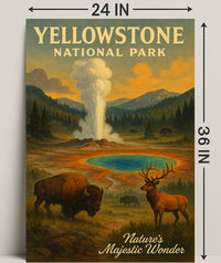 Yellowstone National Park Natures Majestic Wonder Poster PosterGoat