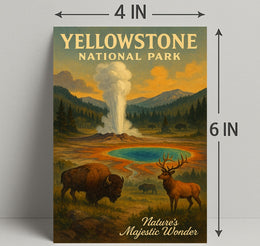 Yellowstone National Park Natures Majestic Wonder Poster PosterGoat